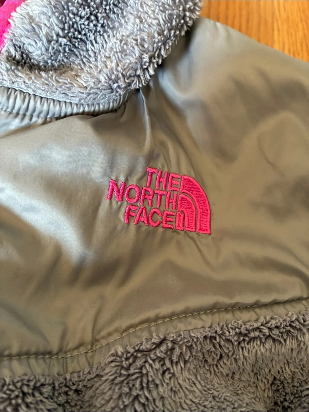 The North Face soft gray
